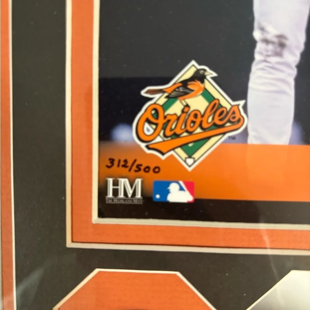 Cal Ripken Jr. Hall of Fame Framed Display Bat Relic LE 312/500 Orioles MLB